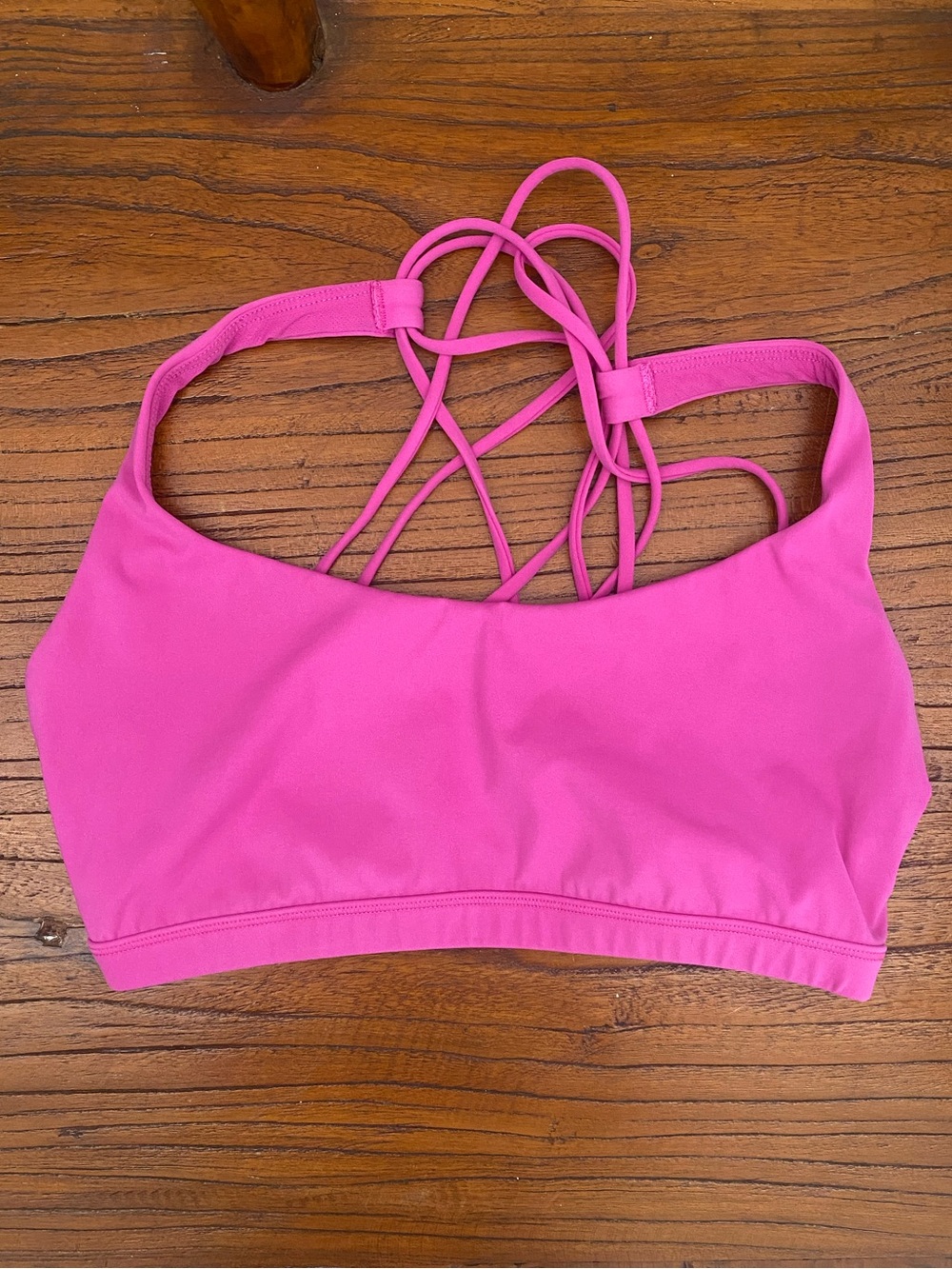 CRZ YOGA Pink Strappy Yoga Sports Bra